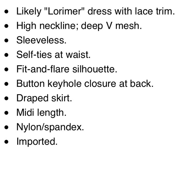 LIKELY Lori Mee white nude lace dress NWT - Picture 4 of 7